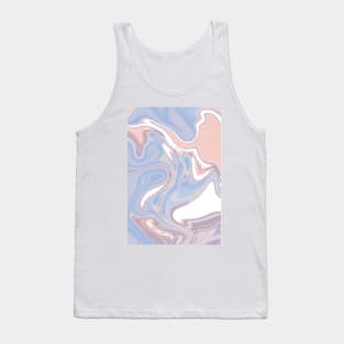 Blue & Rose Abstract Pattern Tank Top